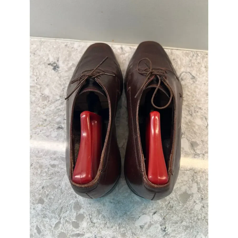 The Florsheim Shoe Men's Brown Leather Lace Up Dress Shoes Size 8.5 JL